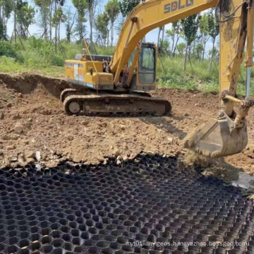 High Quality soil stabilization HDPE Plastic gravel stabilizer Geocell Used to stabilize the Railway Subgrade